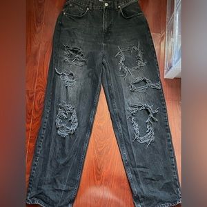 Urban Outfitters wide leg ripped jeans